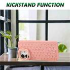 For iPhone 16 Honeycomb Radiating Lens Holder TPU Phone Case(Pink) - 2