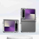 For Huawei Pura X Three Parts Gradient Color Skin Feel PC Full Coverage Shockproof Phone Case(Transparent) - 1