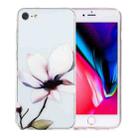 For iPhone SE 2022 / 2020 / 8 / 7 Colorful Painting Pattern TPU Phone Case(White Flowers) - 1