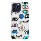 For iPhone 16 Pro Max Colorful Painting Pattern TPU Phone Case(Eye Monster) - 3