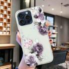 For iPhone 16 Pro Colorful Painting Pattern TPU Phone Case(Peony) - 2