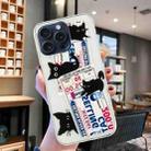 For iPhone 16 Pro Colorful Painting Pattern TPU Phone Case(Black Cat) - 2