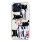 For iPhone 16 Pro Colorful Painting Pattern TPU Phone Case(Black Cat) - 3