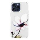 For iPhone 16 Pro Colorful Painting Pattern TPU Phone Case(White Flowers) - 3