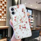 For iPhone 16 Plus Colorful Painting Pattern TPU Phone Case(Red Flowers) - 2