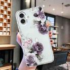 For iPhone 16 Colorful Painting Pattern TPU Phone Case(Peony) - 2