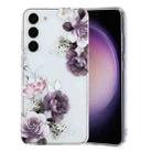 For Samsung Galaxy S23 5G Colorful Painting Pattern TPU Phone Case(Peony) - 1