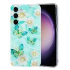 For Samsung Galaxy S23+ 5G Colorful Painting Pattern TPU Phone Case(Butterflies) - 1