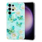 For Samsung Galaxy S23 Ultra 5G Colorful Painting Pattern TPU Phone Case(Butterflies) - 1