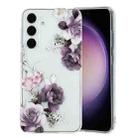 For Samsung Galaxy S24 5G Colorful Painting Pattern TPU Phone Case(Peony) - 1