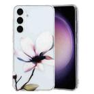 For Samsung Galaxy S24 5G Colorful Painting Pattern TPU Phone Case(White Flowers) - 1