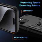 For Tecno Camon 20 Pro 4G Shockproof Metal Ring Holder Phone Case(Black) - 3