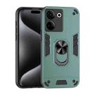 For Tecno Camon 20 Pro 4G Shockproof Metal Ring Holder Phone Case(Green) - 1