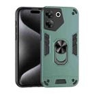 For Tecno Camon 20 Pro 5G Shockproof Metal Ring Holder Phone Case(Green) - 1