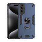 For Tecno Pova Neo 2 4G Shockproof Metal Ring Holder Phone Case(Blue) - 1