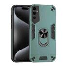 For Tecno Pova Neo 2 4G Shockproof Metal Ring Holder Phone Case(Green) - 1