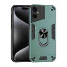 For Tecno Pova Neo 3 Shockproof Metal Ring Holder Phone Case(Green) - 1