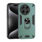 For Tecno Spark 20 Pro+ Shockproof Metal Ring Holder Phone Case(Green) - 1