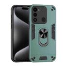 For Tecno Spark Go 2022 Shockproof Metal Ring Holder Phone Case(Green) - 1