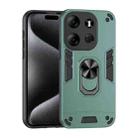 For Tecno Spark Go 2023 Shockproof Metal Ring Holder Phone Case(Green) - 1