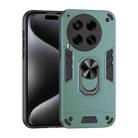 For Tecno Camon 30 4G Shockproof Metal Ring Holder Phone Case(Green) - 1