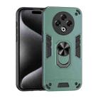 For Tecno Spark 30 Shockproof Metal Ring Holder Phone Case(Green) - 1