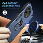 For Tecno Spark 30 Pro Shockproof Metal Ring Holder Phone Case(Blue) - 2