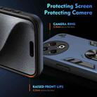 For Tecno Spark 30 Pro Shockproof Metal Ring Holder Phone Case(Blue) - 3