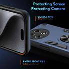 For Tecno Camon 30S / 30S Pro Shockproof Metal Ring Holder Phone Case(Blue) - 3