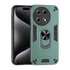 For Tecno Camon 30S / 30S Pro Shockproof Metal Ring Holder Phone Case(Green) - 1