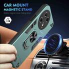 For Tecno Camon 30S / 30S Pro Shockproof Metal Ring Holder Phone Case(Green) - 2