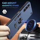 For Tecno Camon 40 Pro 4G Shockproof Metal Ring Holder Phone Case(Blue) - 2