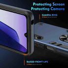 For Tecno Camon 40 Pro 4G Shockproof Metal Ring Holder Phone Case(Blue) - 3