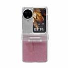 For OPPO Find N3 Flip Skin Feel PC Flash Paper Shockproof Phone Case(Pink Silver Gradient) - 1