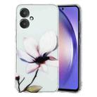 For Xiaomi Redmi 13C 4G Colorful Painting Pattern TPU Phone Case(White Flowers) - 1