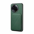 For Realme 11 5G Global / 11x / Narzo 60x D04 Calf Texture Dual Card Slot Holder Phone Case(Green) - 1