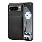 For Google Pixel 8 Pro D04 Calf Texture Dual Card Slot Holder Phone Case(Black) - 1