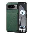 For Google Pixel 8 Pro D04 Calf Texture Dual Card Slot Holder Phone Case(Green) - 1