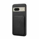 For Google Pixel 8 D04 Calf Texture Dual Card Slot Holder Phone Case(Black) - 1