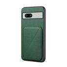 For Google Pixel 7a D04 Calf Texture Dual Card Slot Holder Phone Case(Green) - 1