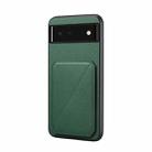 For Google Pixel 6 D04 Calf Texture Dual Card Slot Holder Phone Case(Green) - 1