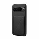 For Google Pixel 10 Pro / 10 D04 Calf Texture Dual Card Slot Holder Phone Case(Black) - 1