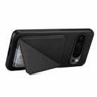 For Google Pixel 10 Pro / 10 D04 Calf Texture Dual Card Slot Holder Phone Case(Black) - 3