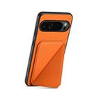 For Google Pixel 10 Pro / 10 D04 Calf Texture Dual Card Slot Holder Phone Case(Orange) - 2