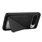 For Google Pixel 10 Pro XL D04 Calf Texture Dual Card Slot Holder Phone Case(Black) - 3
