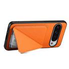 For Google Pixel 10 Pro XL D04 Calf Texture Dual Card Slot Holder Phone Case(Orange) - 3