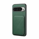 For Google Pixel 10 Pro XL D04 Calf Texture Dual Card Slot Holder Phone Case(Green) - 1