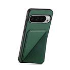 For Google Pixel 10 Pro XL D04 Calf Texture Dual Card Slot Holder Phone Case(Green) - 2