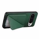 For Google Pixel 10 Pro XL D04 Calf Texture Dual Card Slot Holder Phone Case(Green) - 3