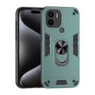 For Xiaomi Redmi A1+ Shockproof Metal Ring Holder Phone Case(Green) - 1